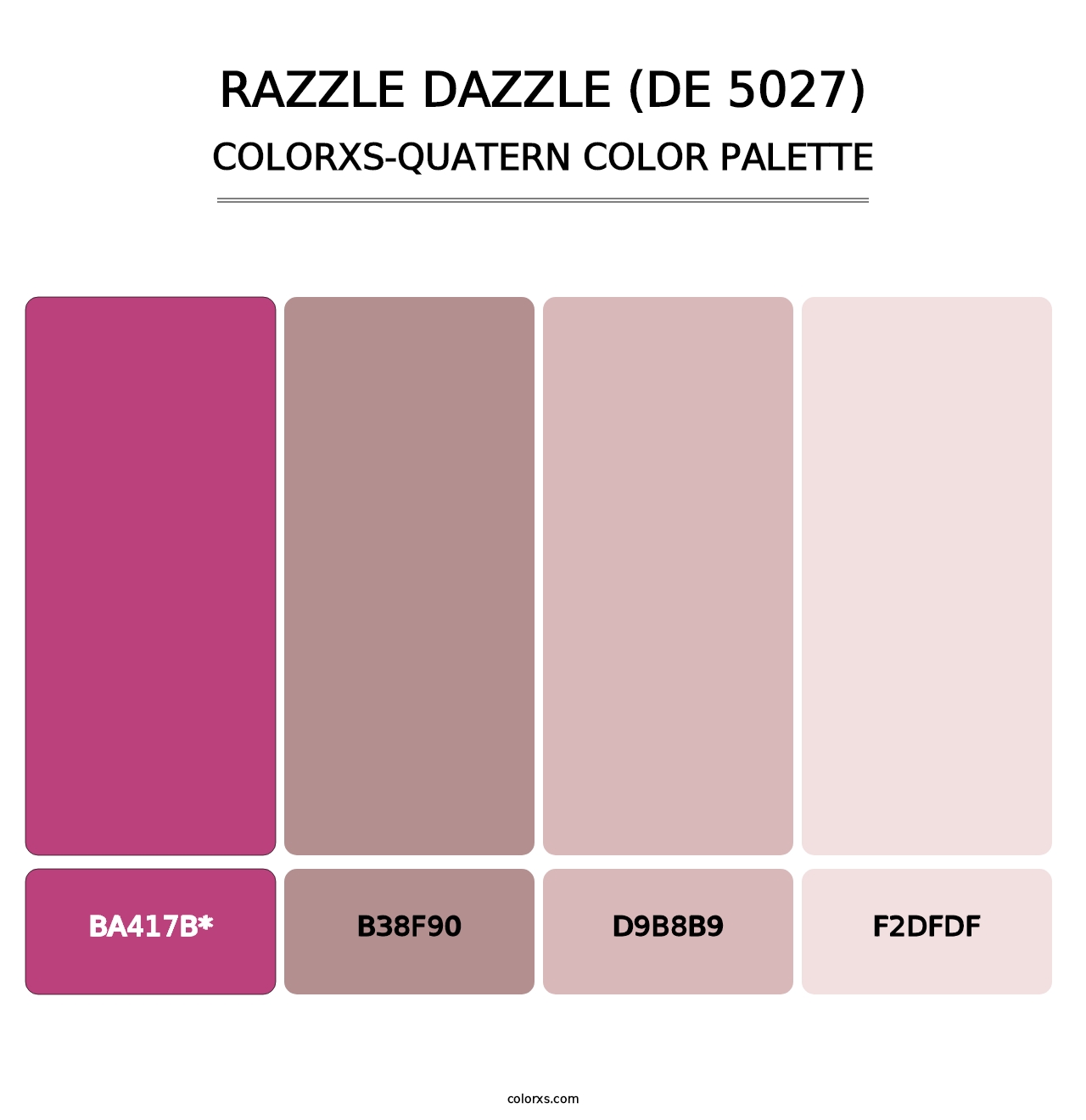 Razzle Dazzle (DE 5027) - Colorxs Quatern Palette
