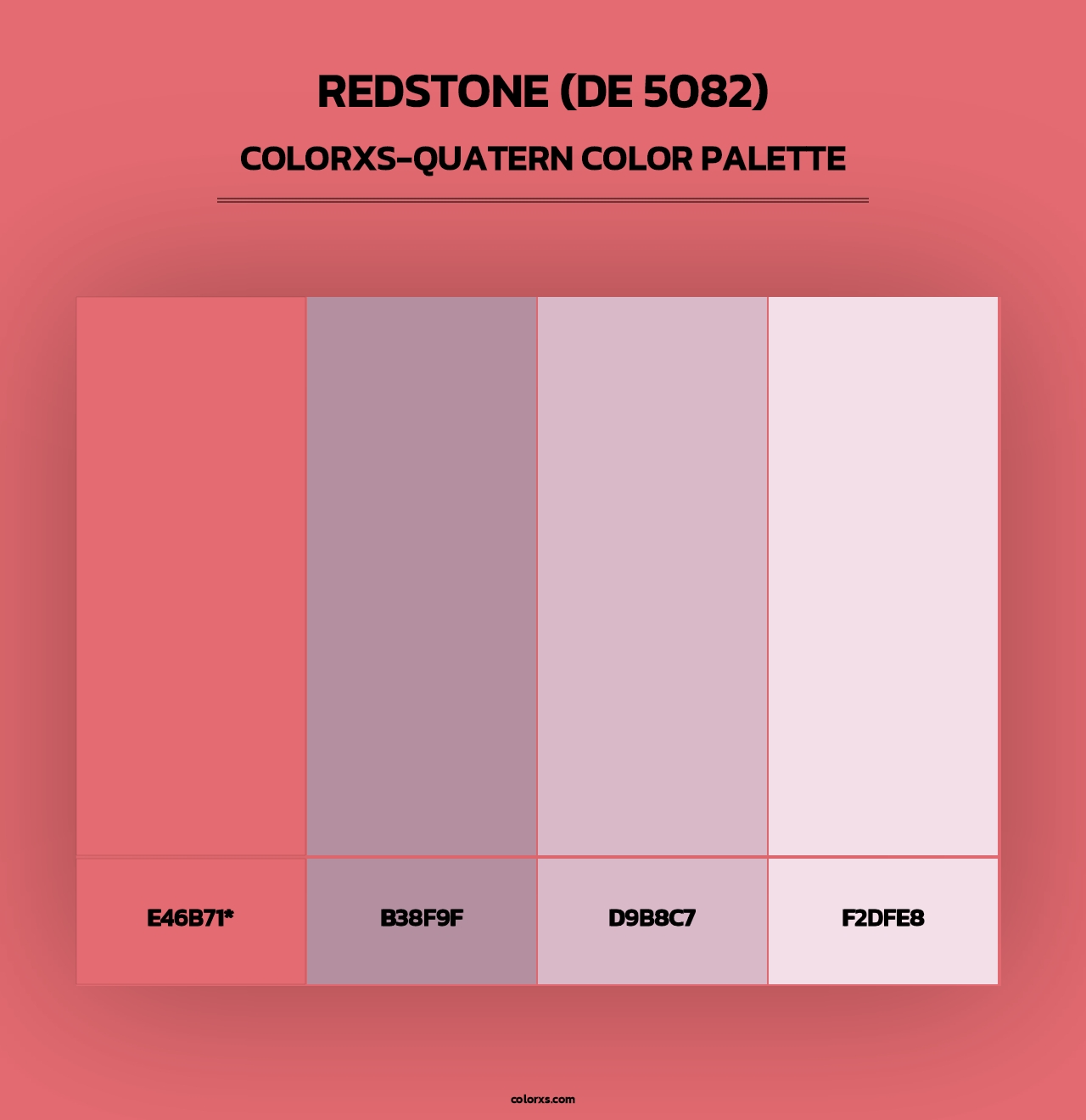 Redstone (DE 5082) - Colorxs Quad Palette