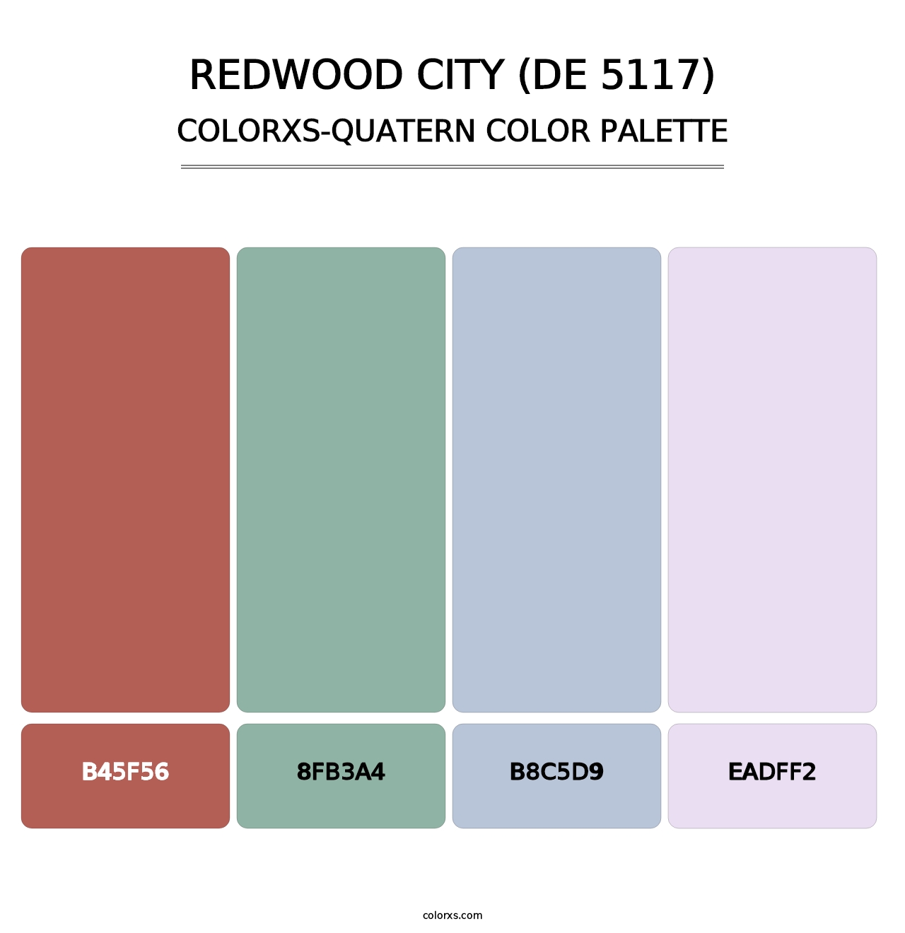 Redwood City (DE 5117) - Colorxs Quatern Palette