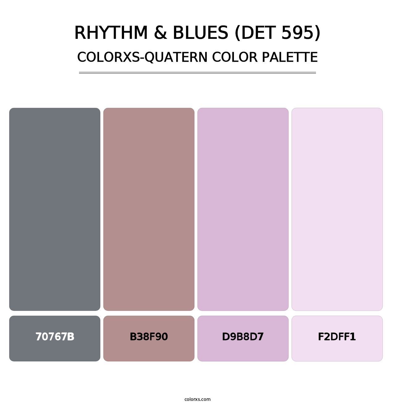 Rhythm & Blues (DET 595) - Colorxs Quatern Palette