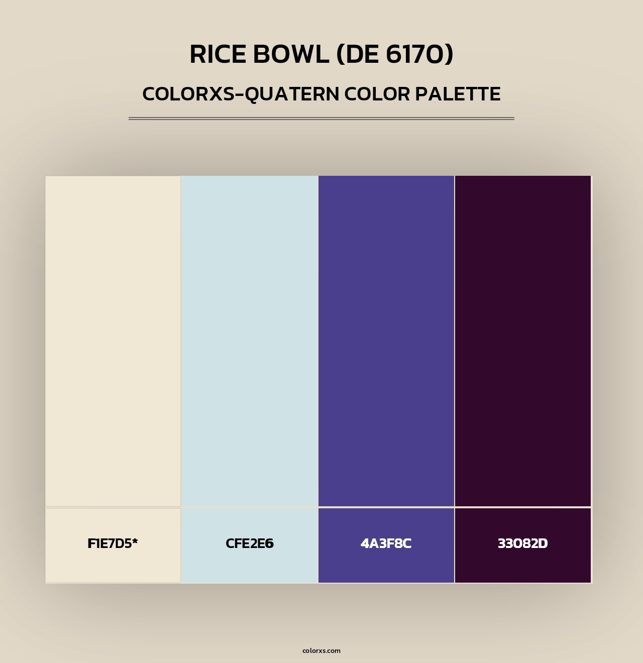 Rice Bowl (DE 6170) - Colorxs Quad Palette