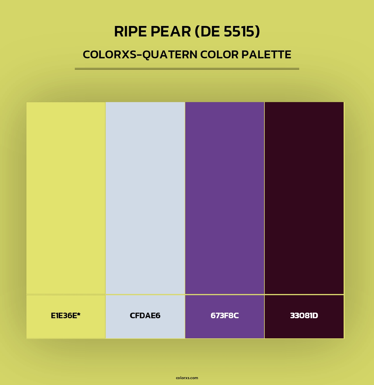 Ripe Pear (DE 5515) - Colorxs Quad Palette