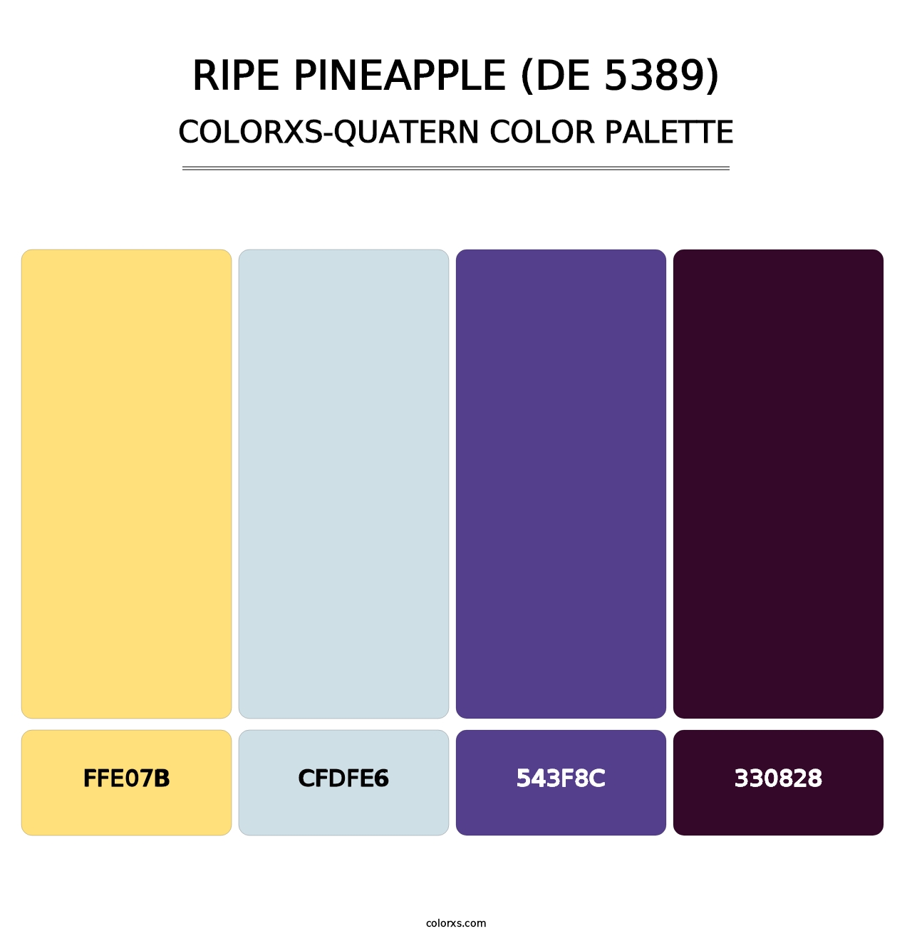 Ripe Pineapple (DE 5389) - Colorxs Quatern Palette