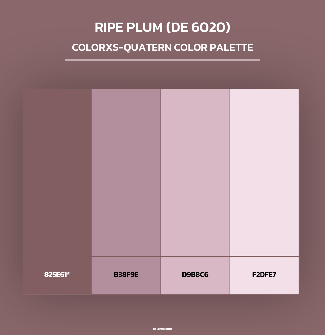 Ripe Plum (DE 6020) - Colorxs Quad Palette