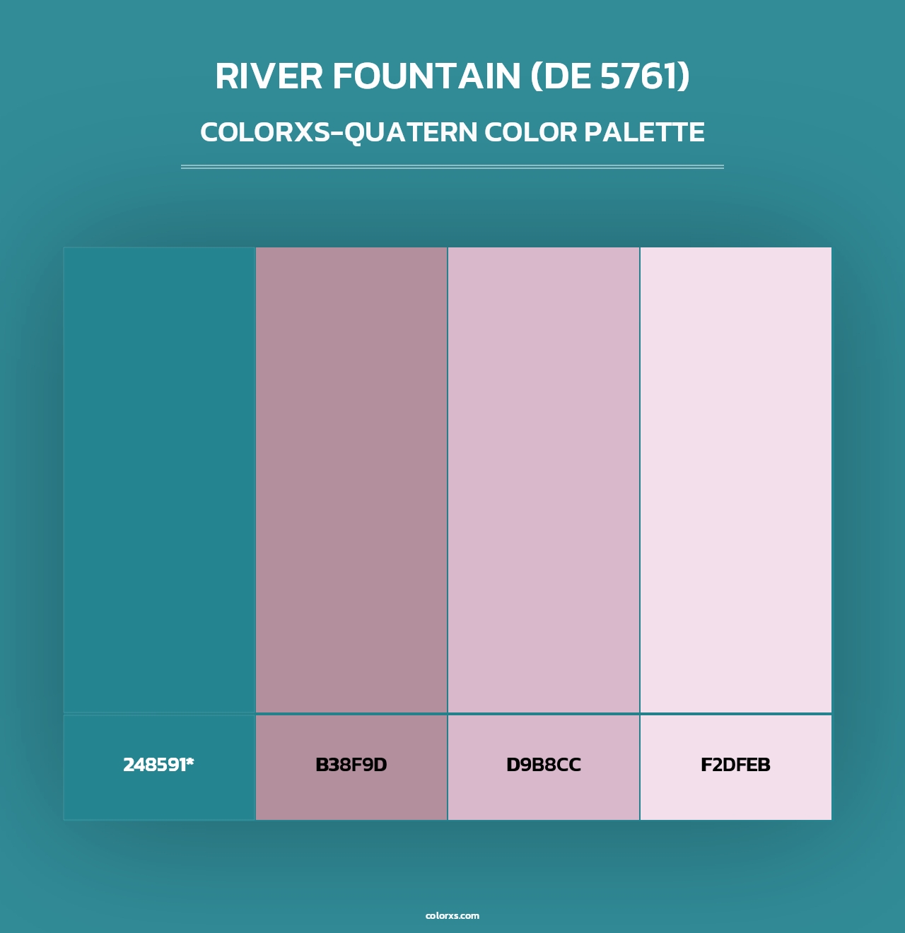 River Fountain (DE 5761) - Colorxs Quad Palette