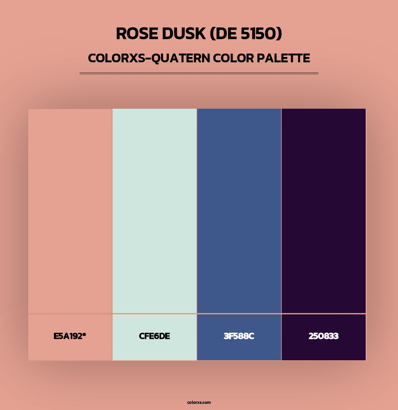 Rose Dusk (DE 5150) - Colorxs Quad Palette