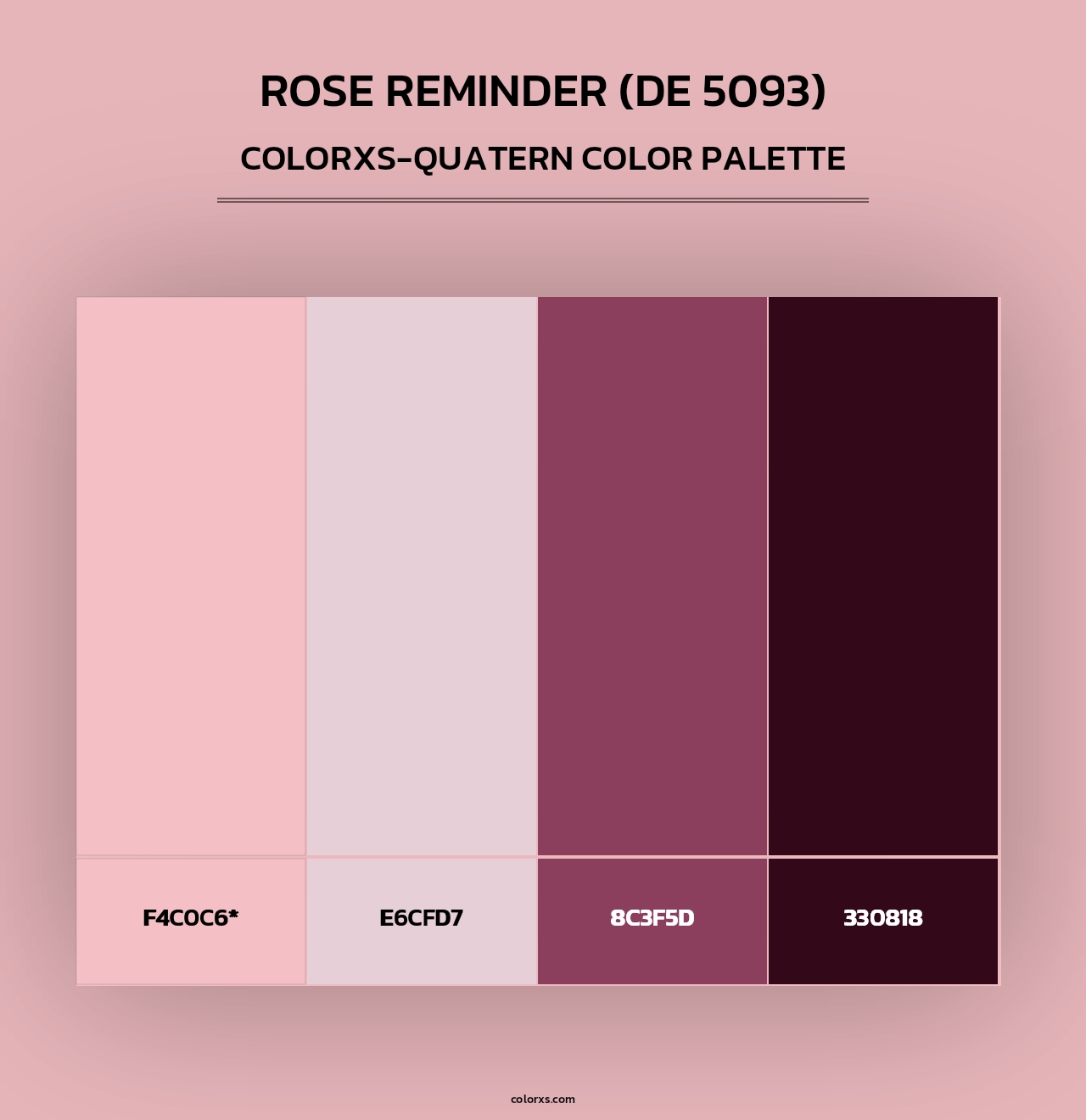 Rose Reminder (DE 5093) - Colorxs Quad Palette