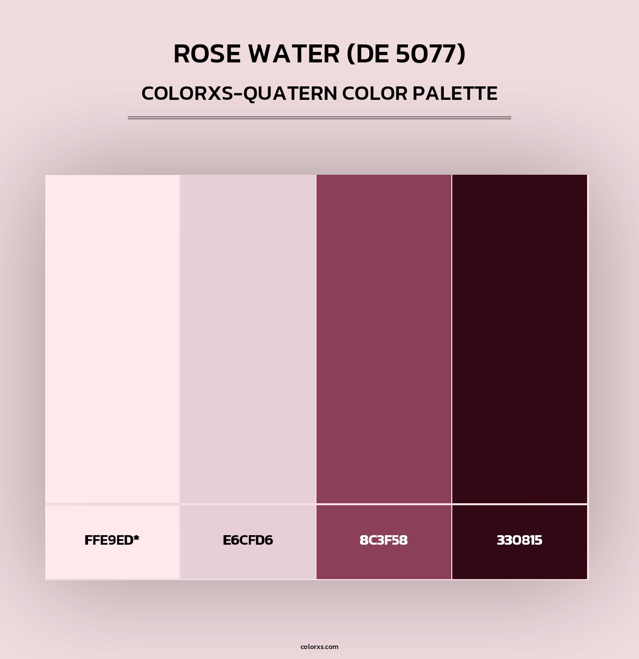 Rose Water (DE 5077) - Colorxs Quad Palette
