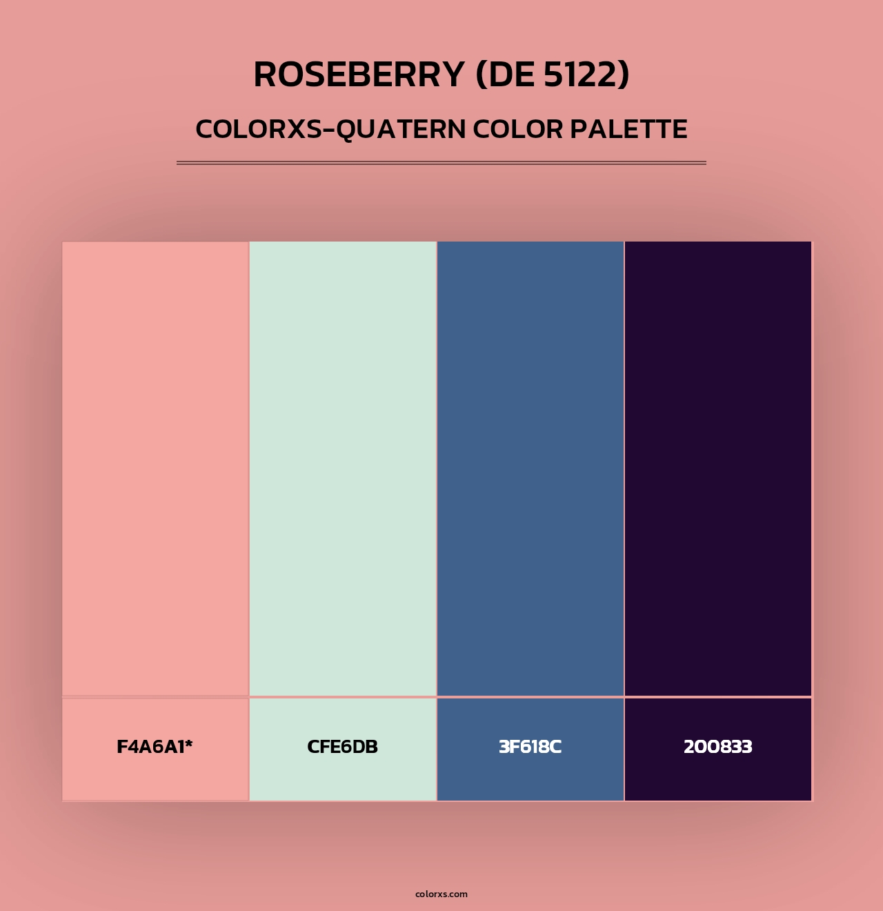 Roseberry (DE 5122) - Colorxs Quad Palette