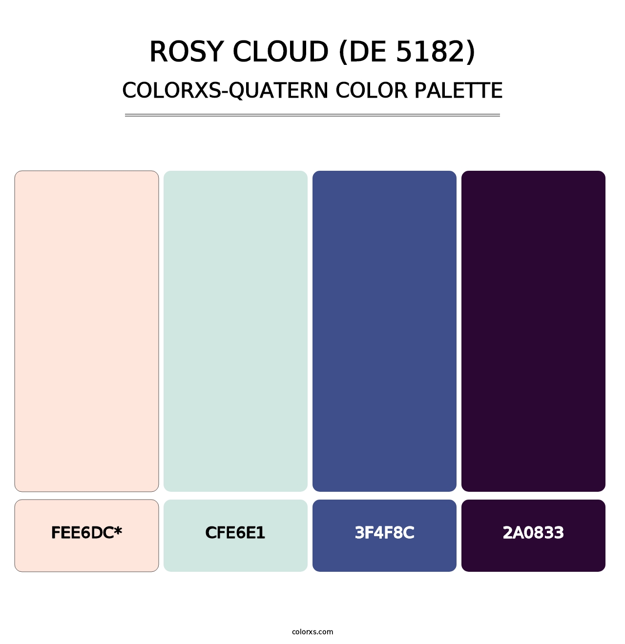 Rosy Cloud (DE 5182) - Colorxs Quatern Palette