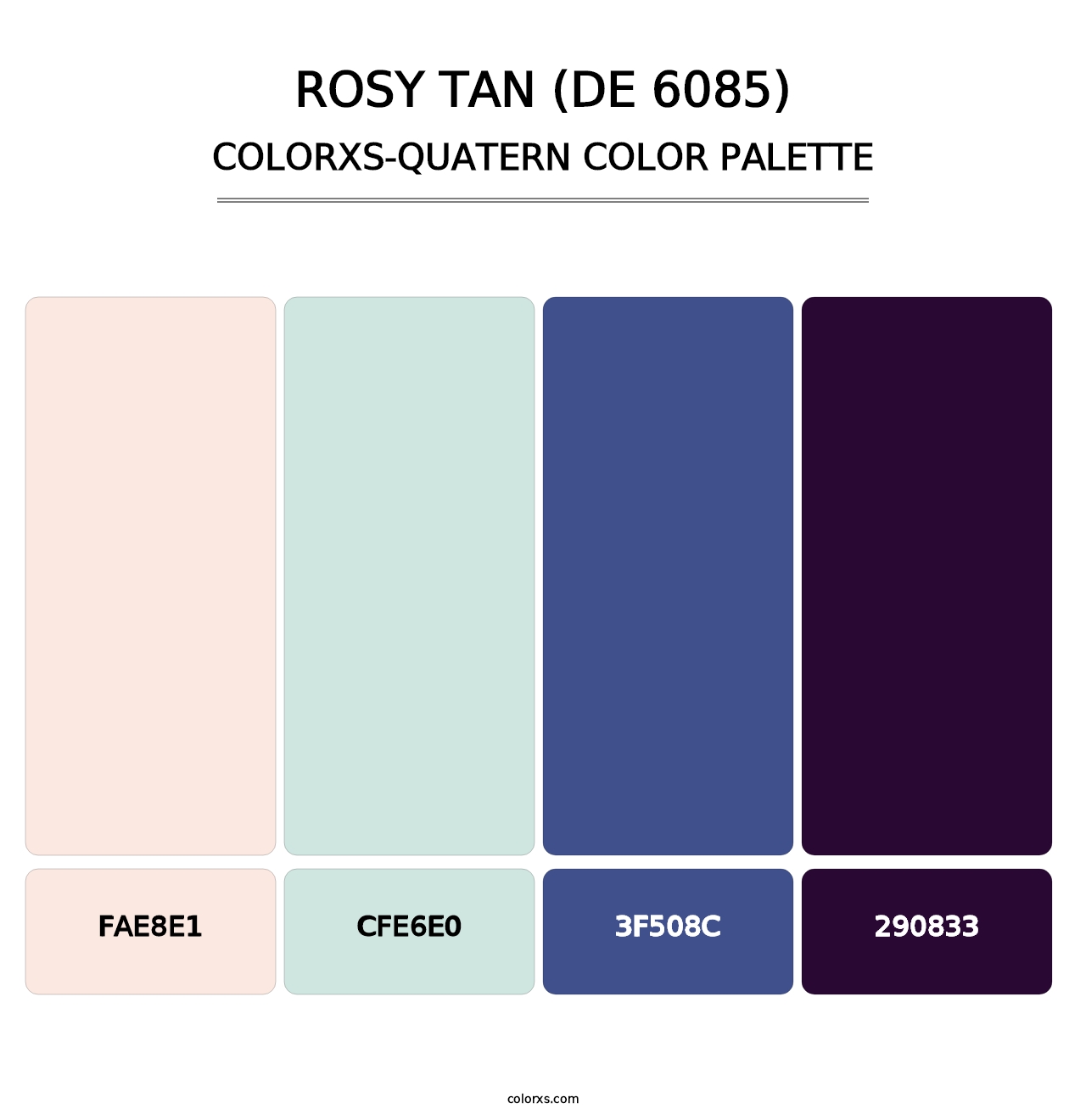 Rosy Tan (DE 6085) - Colorxs Quatern Palette