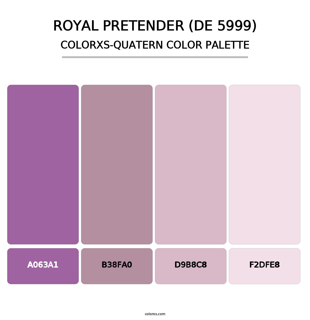 Royal Pretender (DE 5999) - Colorxs Quatern Palette