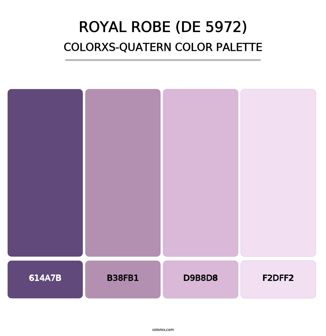 Royal Robe (DE 5972) - Colorxs Quatern Palette