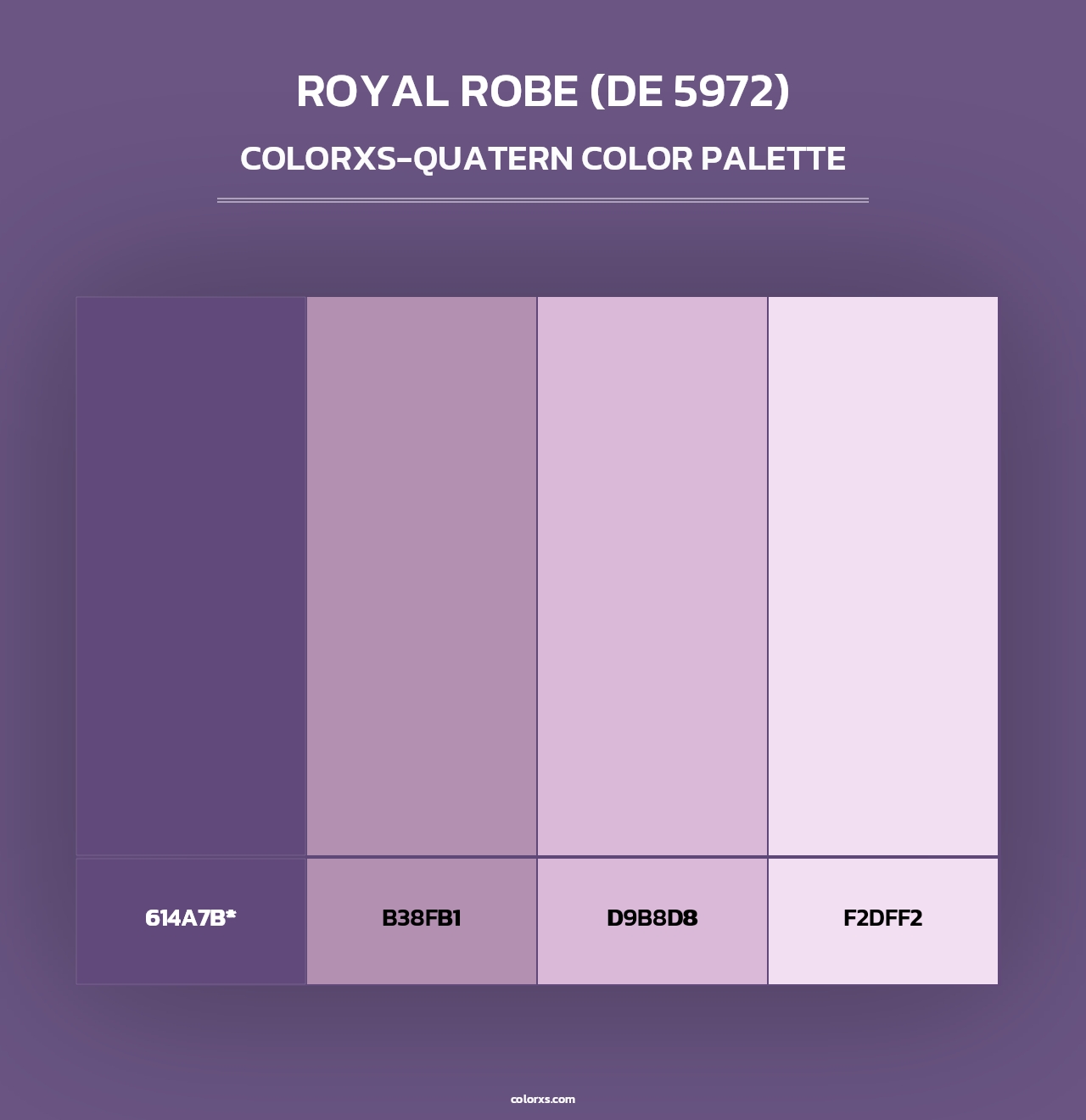 Royal Robe (DE 5972) - Colorxs Quad Palette