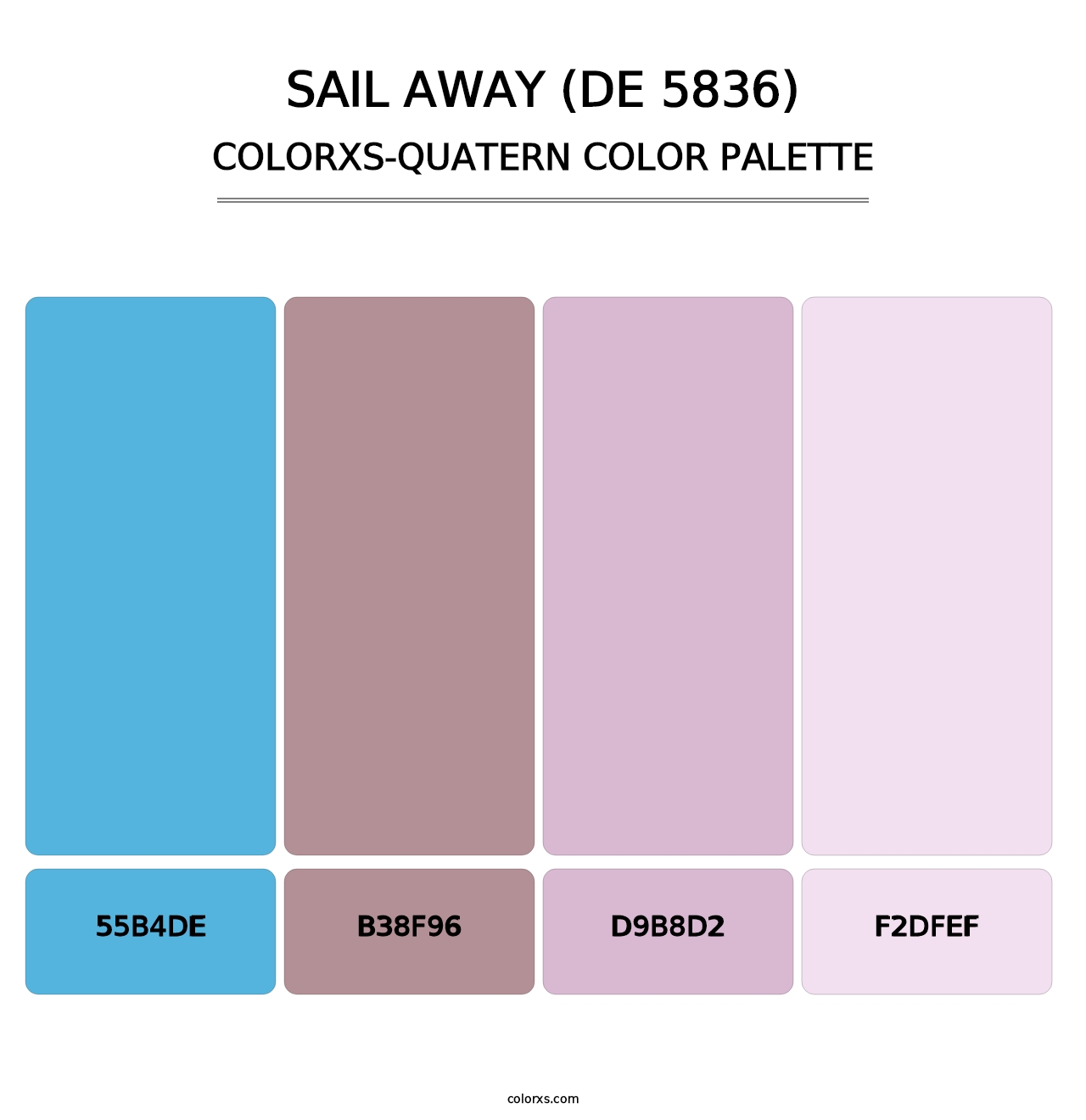 Sail Away (DE 5836) - Colorxs Quatern Palette