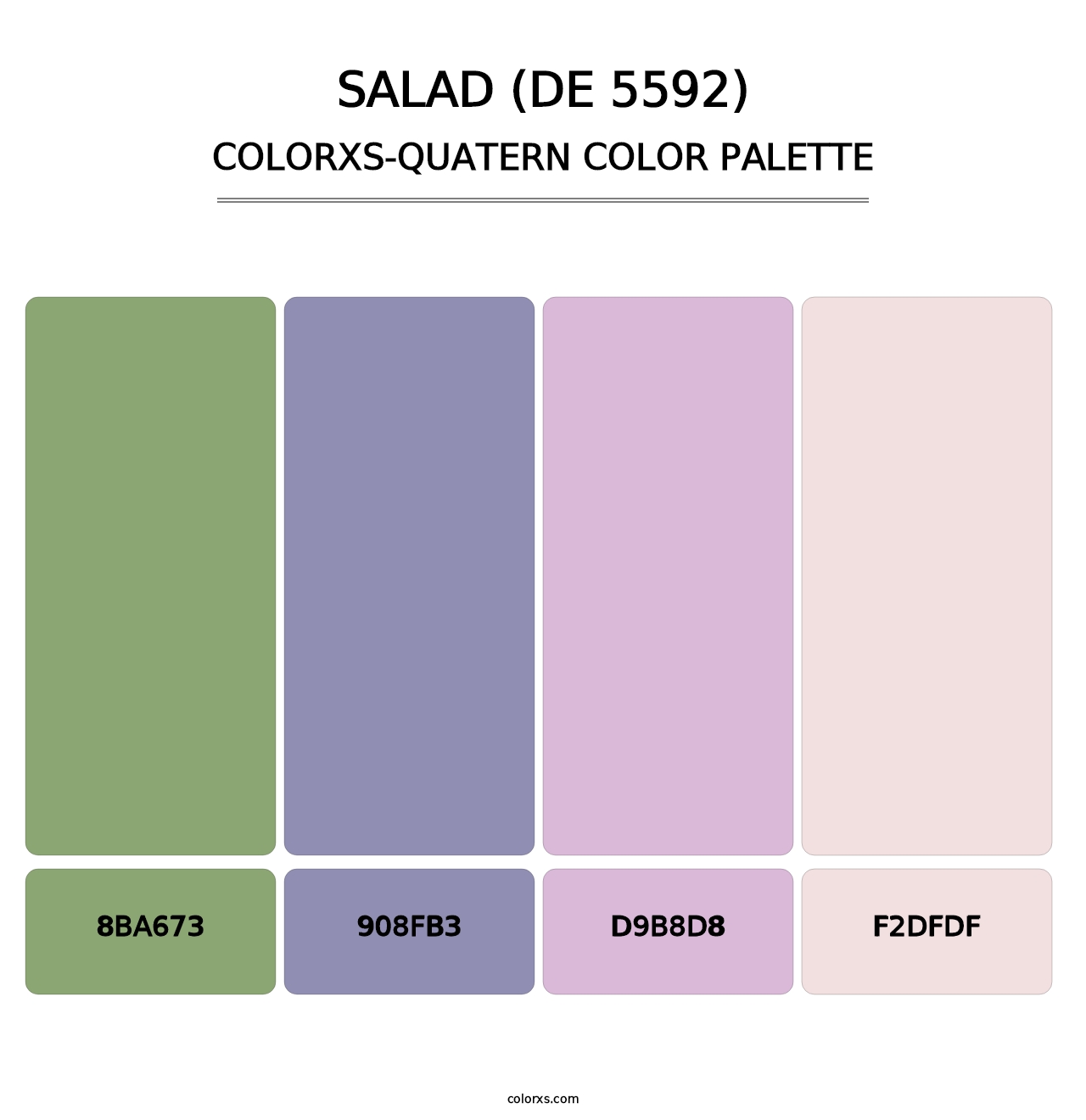 Salad (DE 5592) - Colorxs Quatern Palette
