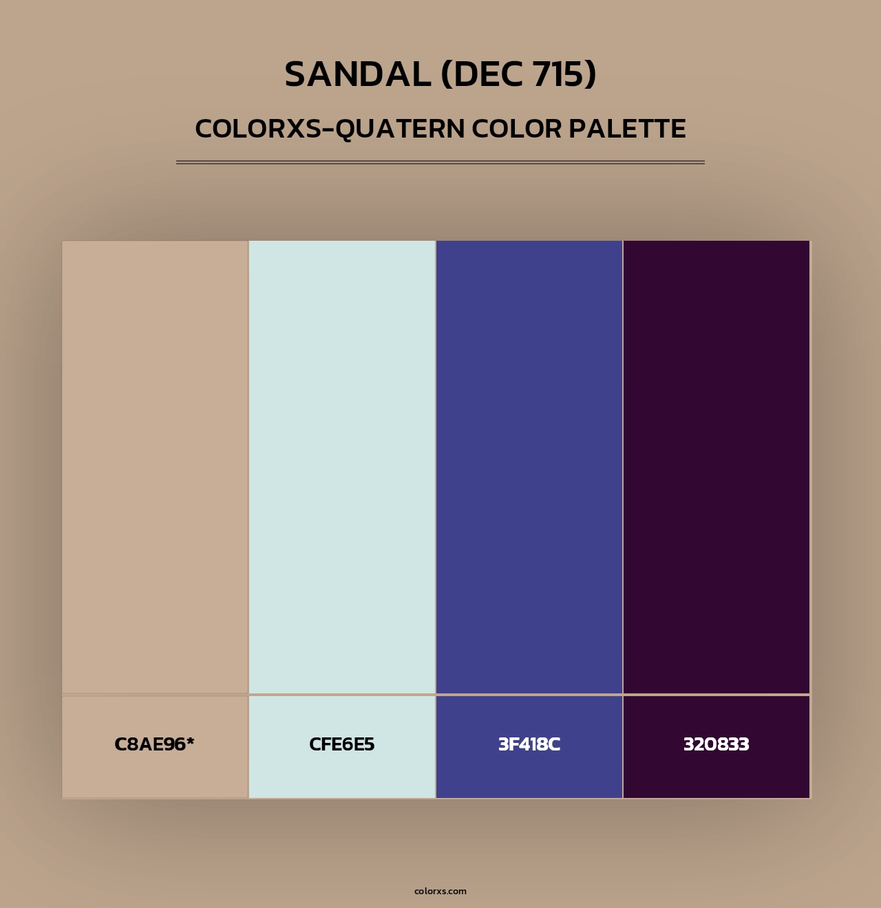 Sandal (DEC 715) - Colorxs Quad Palette
