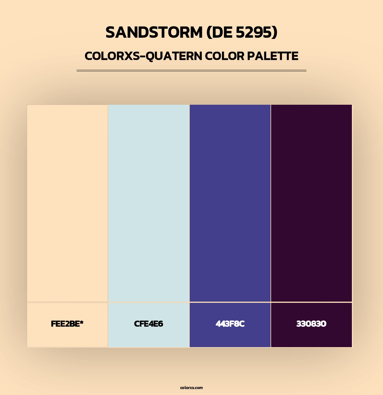 Sandstorm (DE 5295) - Colorxs Quad Palette