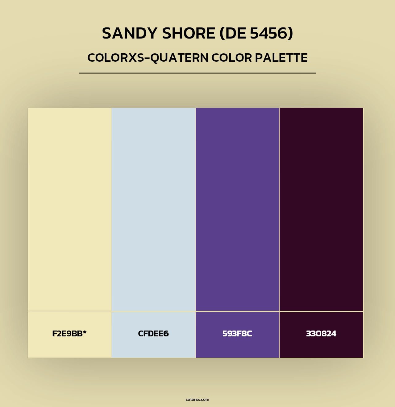 Sandy Shore (DE 5456) - Colorxs Quad Palette