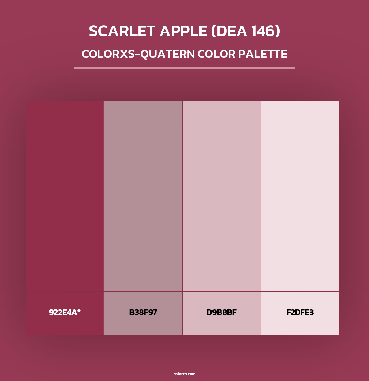 Scarlet Apple (DEA 146) - Colorxs Quad Palette