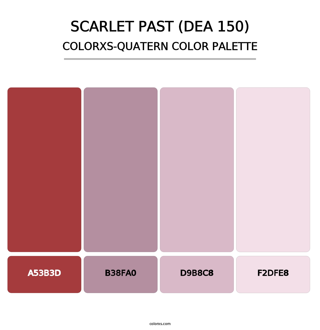 Scarlet Past (DEA 150) - Colorxs Quatern Palette