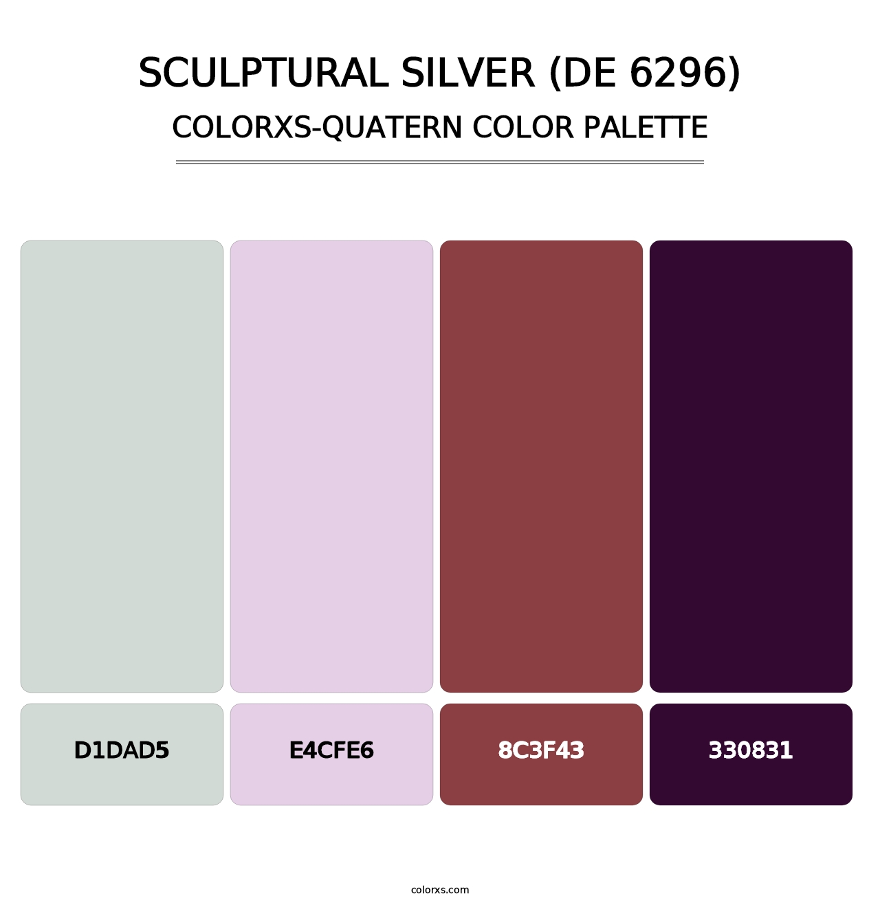 Sculptural Silver (DE 6296) - Colorxs Quatern Palette