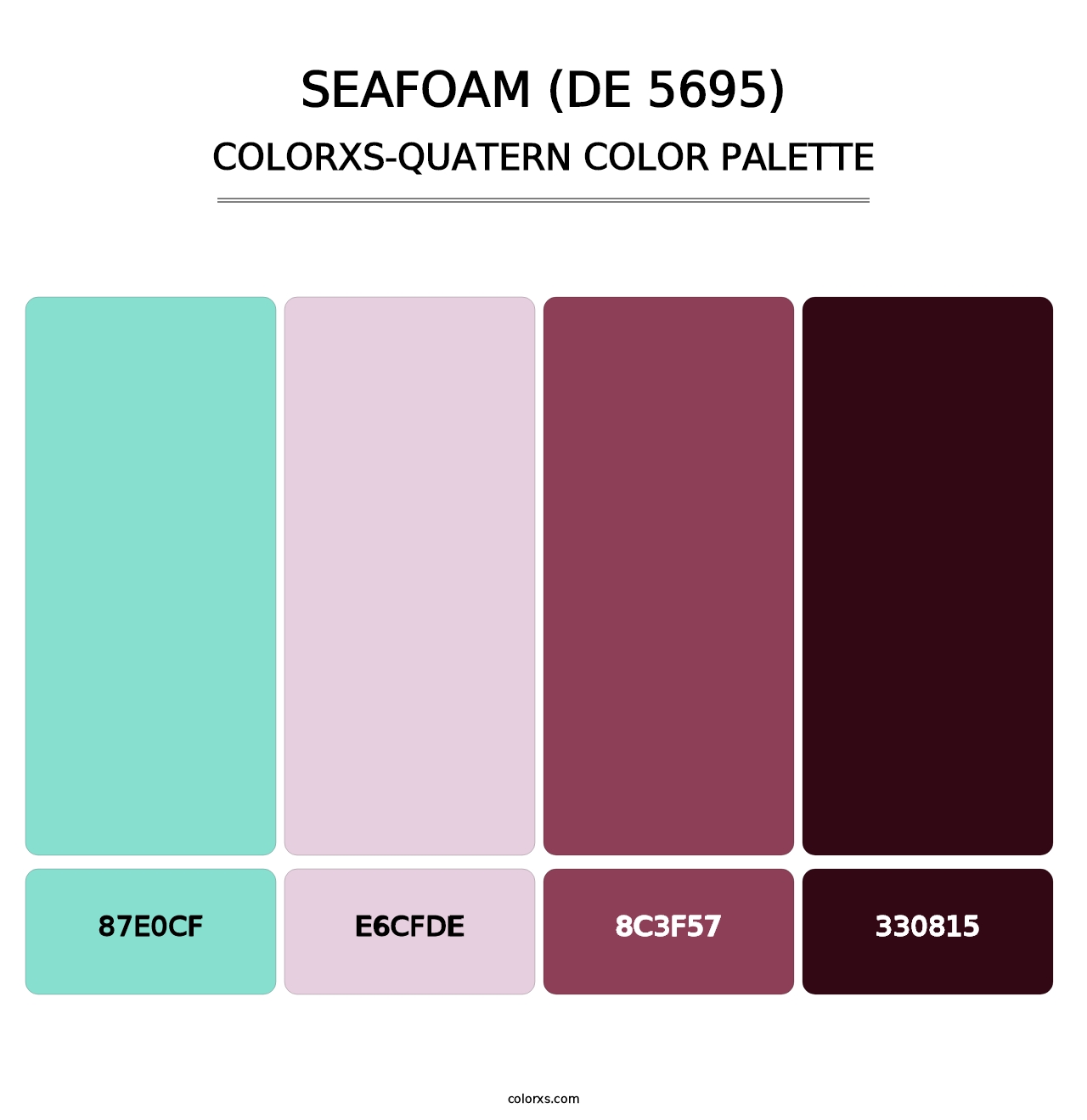Seafoam (DE 5695) - Colorxs Quatern Palette