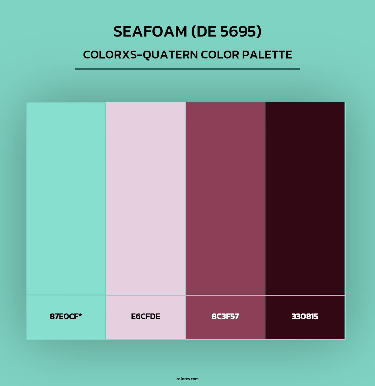 Seafoam (DE 5695) - Colorxs Quad Palette