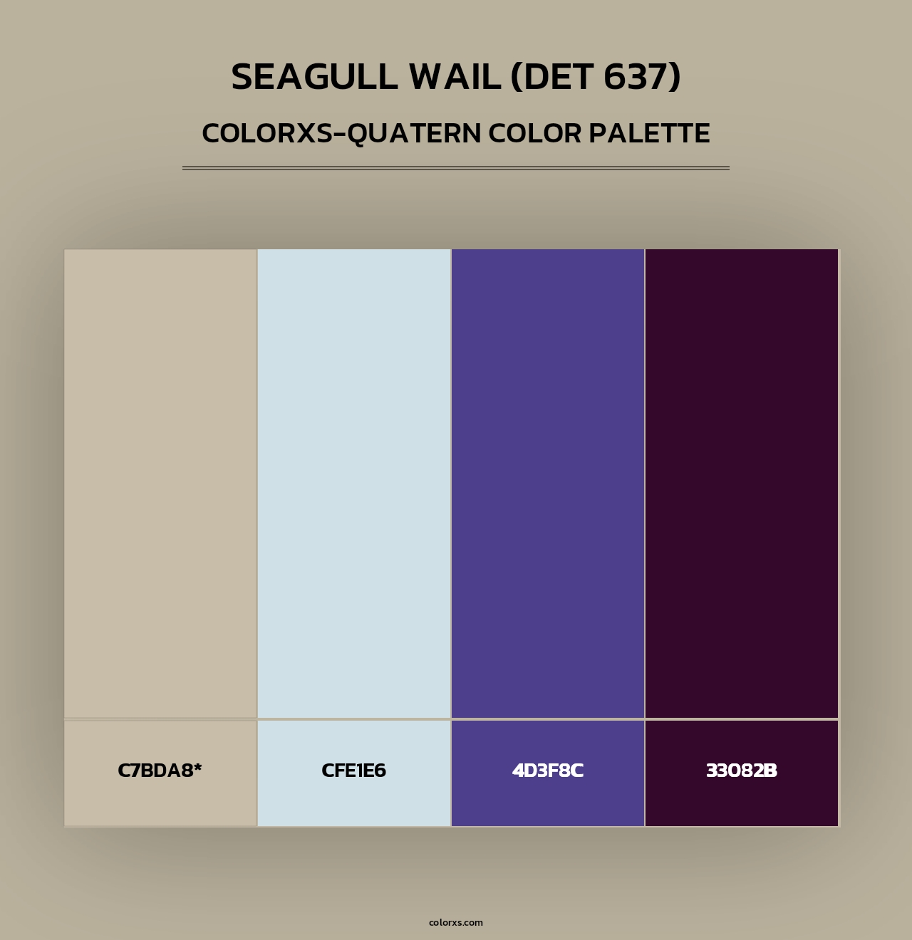 Seagull Wail (DET 637) - Colorxs Quad Palette