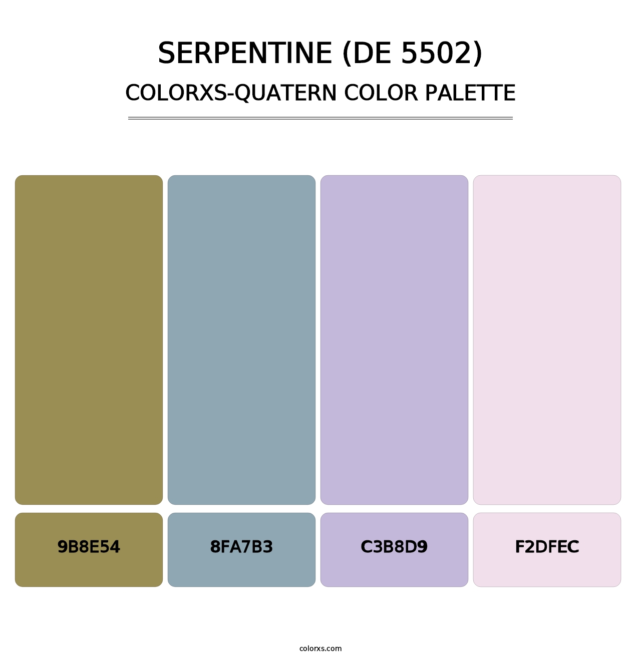 Serpentine (DE 5502) - Colorxs Quatern Palette