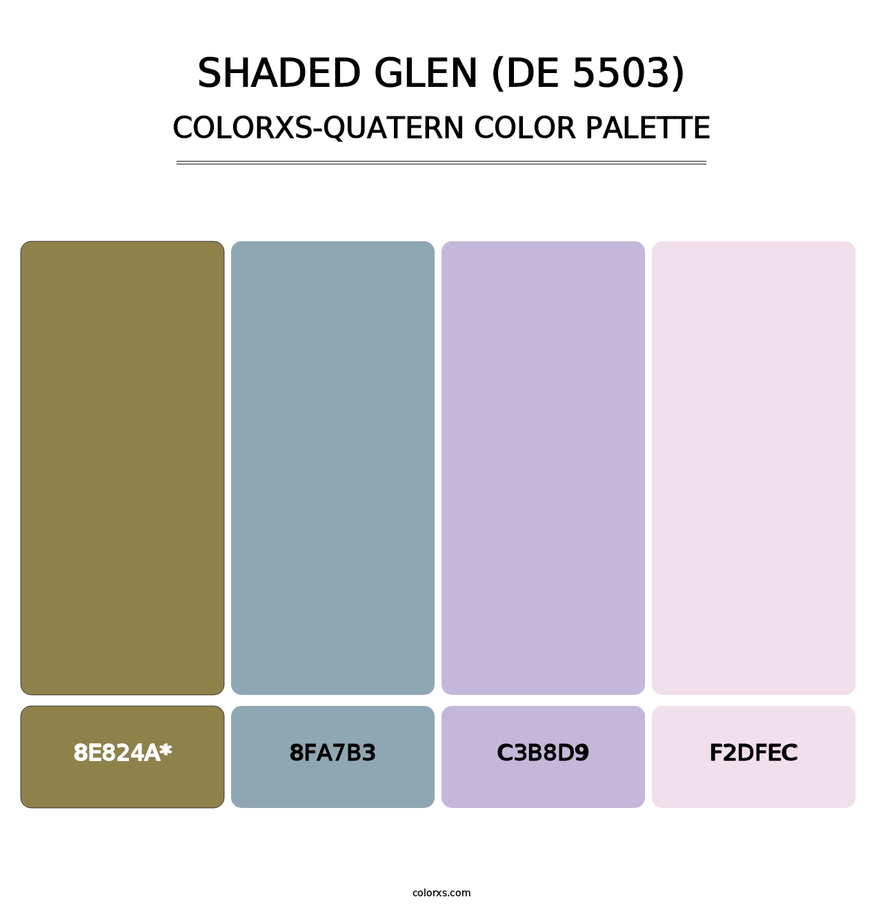 Shaded Glen (DE 5503) - Colorxs Quatern Palette