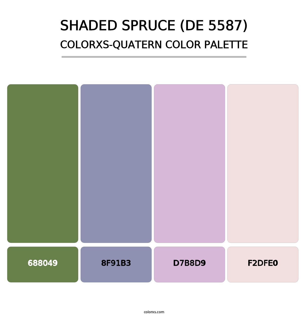 Shaded Spruce (DE 5587) - Colorxs Quatern Palette