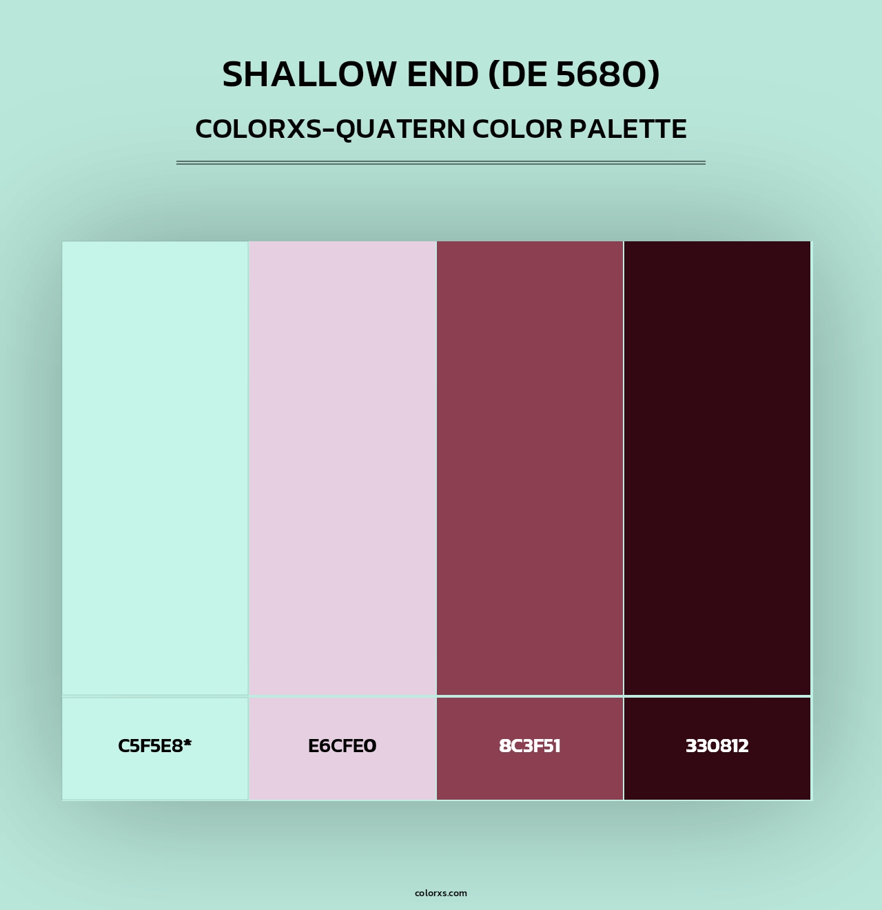 Shallow End (DE 5680) - Colorxs Quad Palette