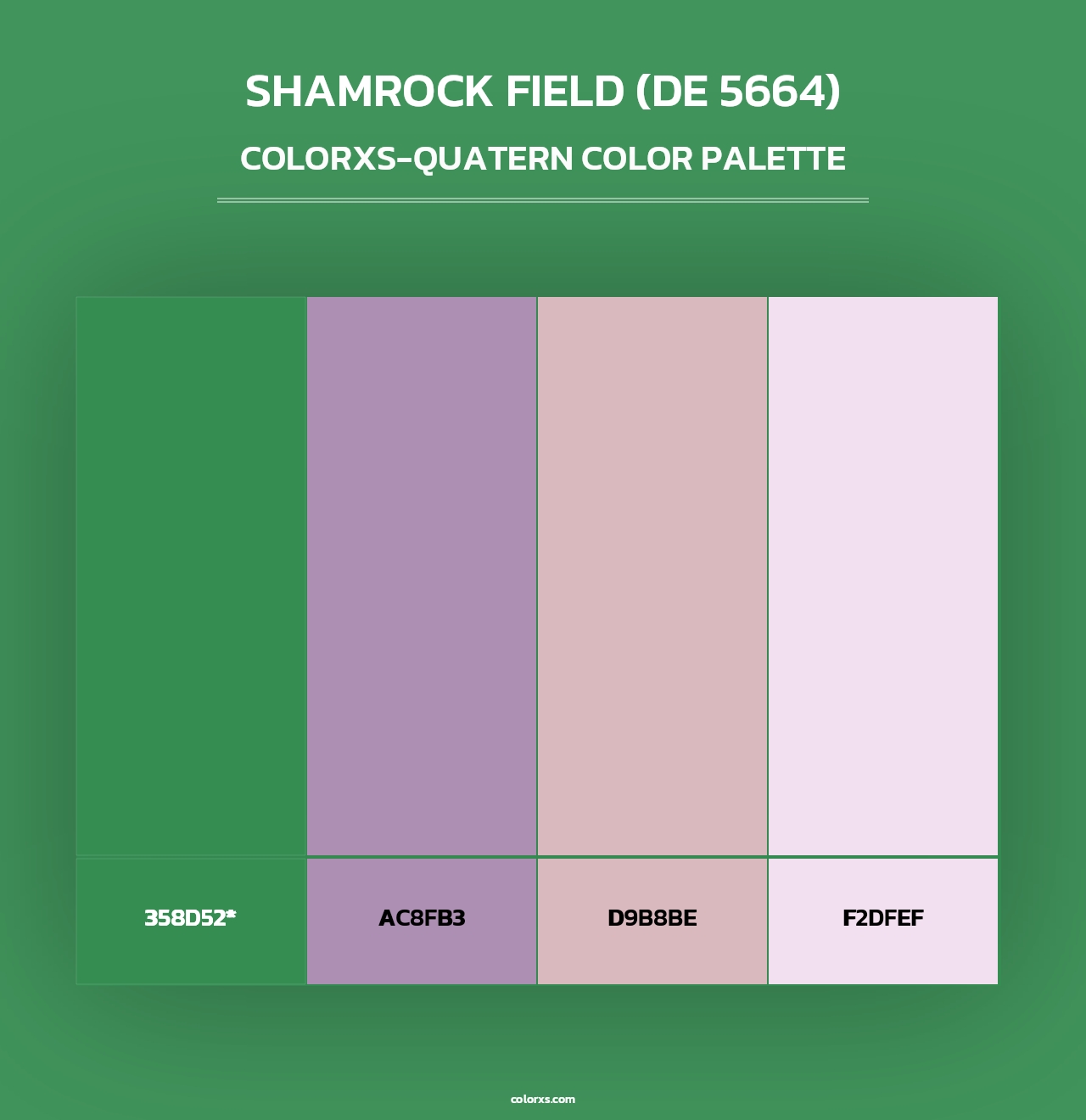 Shamrock Field (DE 5664) - Colorxs Quad Palette