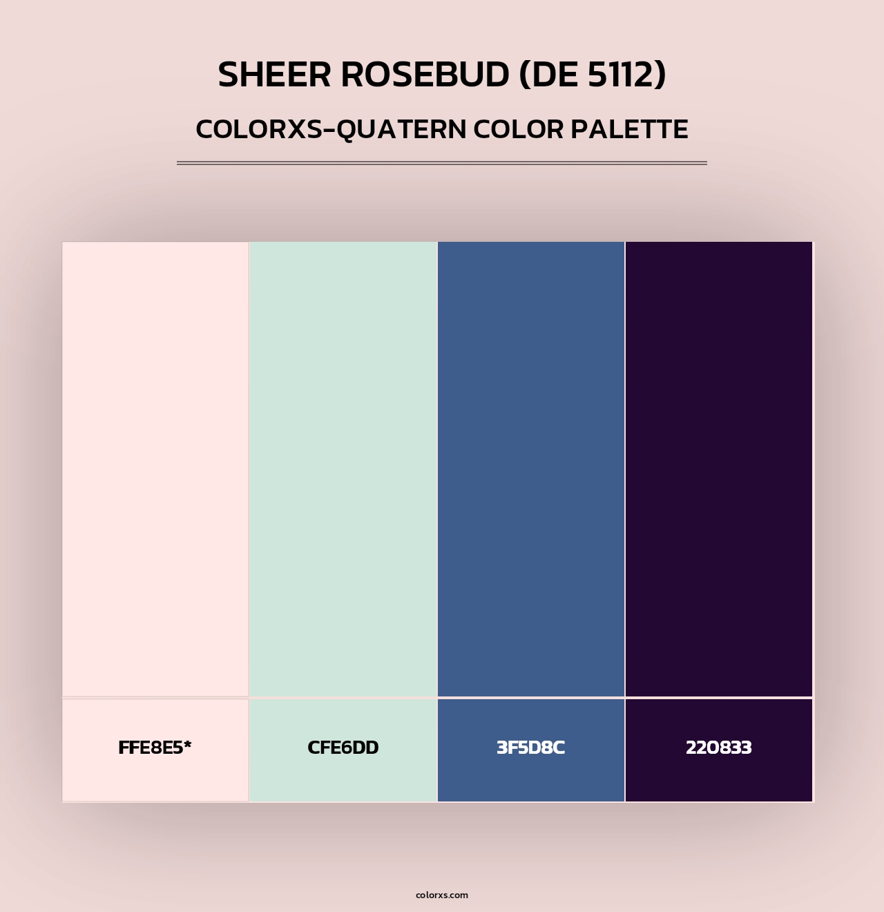Sheer Rosebud (DE 5112) - Colorxs Quad Palette