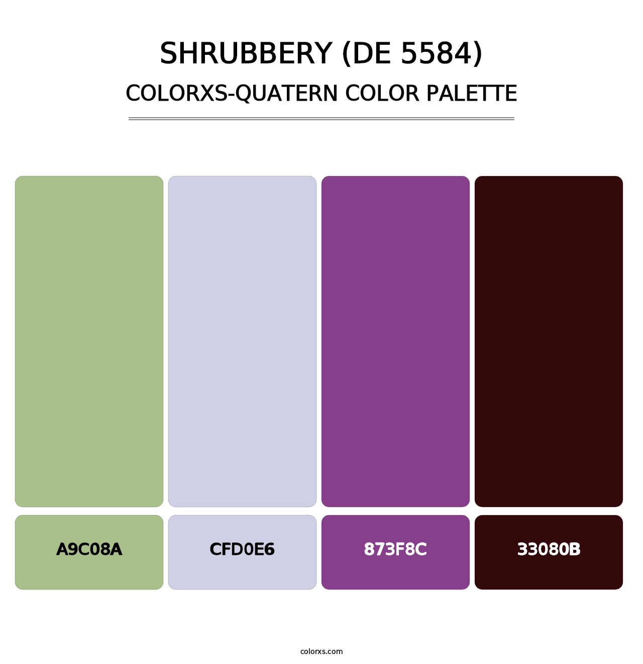 Shrubbery (DE 5584) - Colorxs Quatern Palette