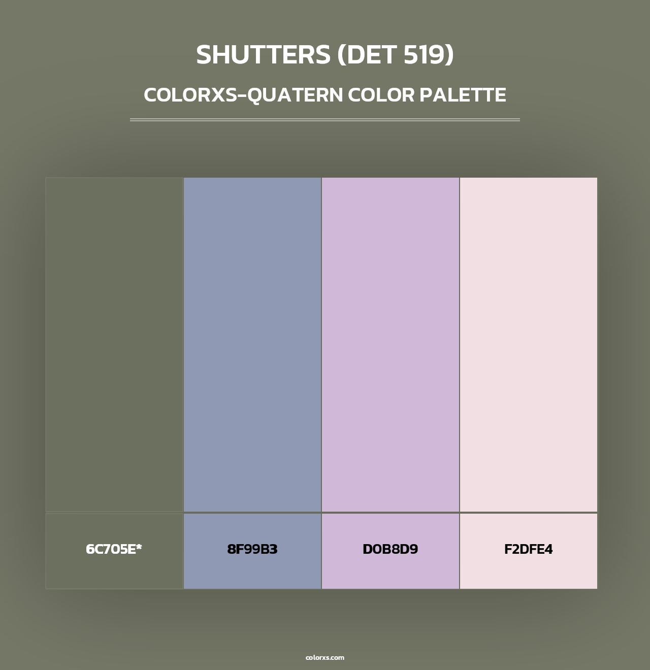 Shutters (DET 519) - Colorxs Quad Palette