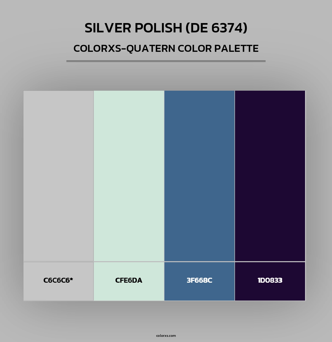 Silver Polish (DE 6374) - Colorxs Quad Palette