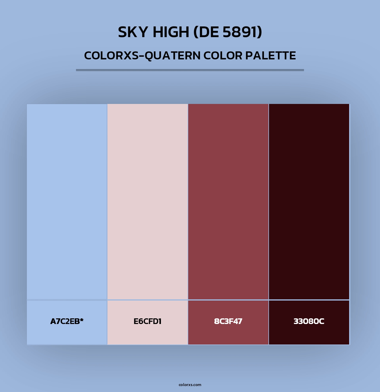 Sky High (DE 5891) - Colorxs Quad Palette