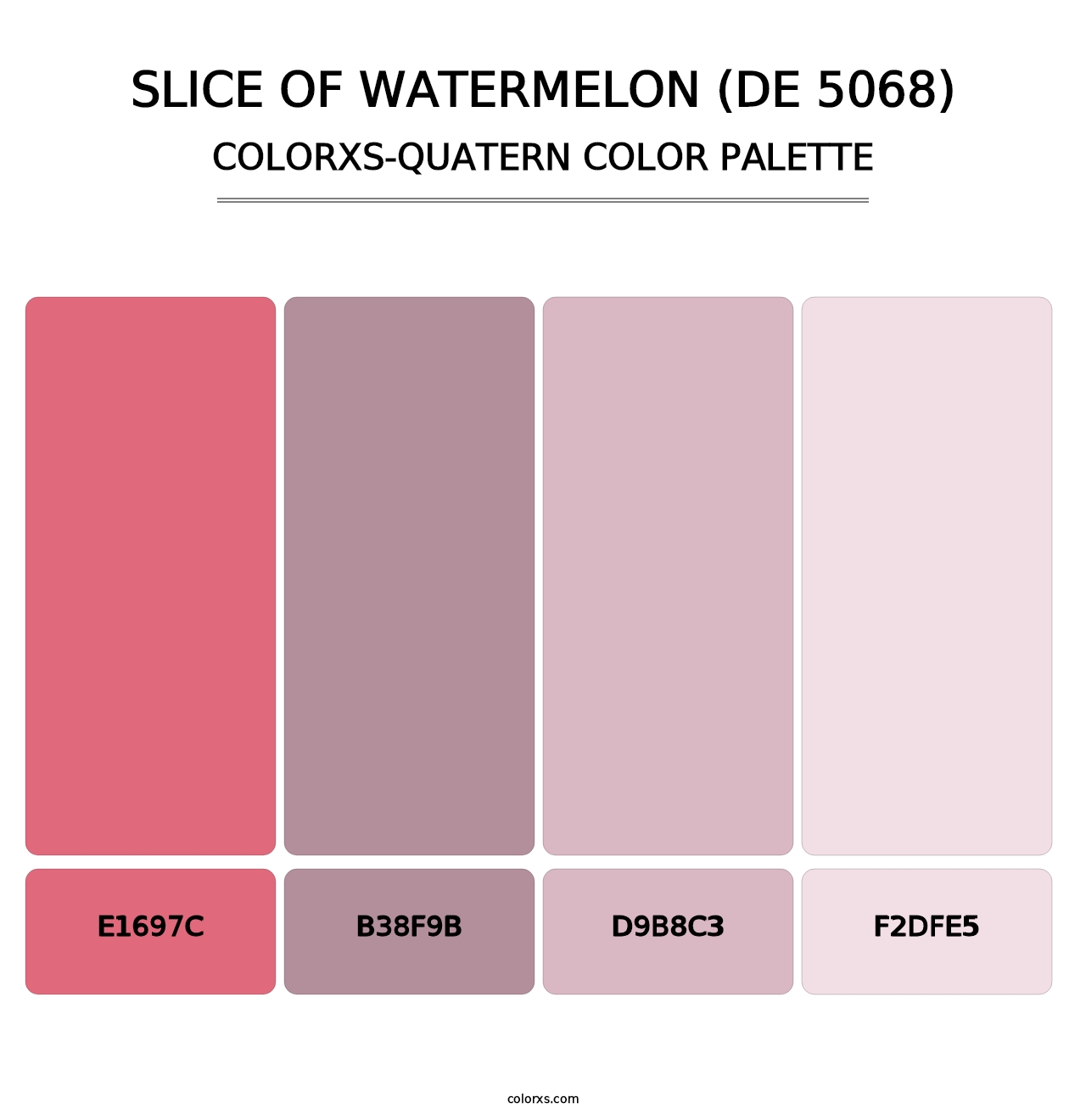 Slice of Watermelon (DE 5068) - Colorxs Quatern Palette