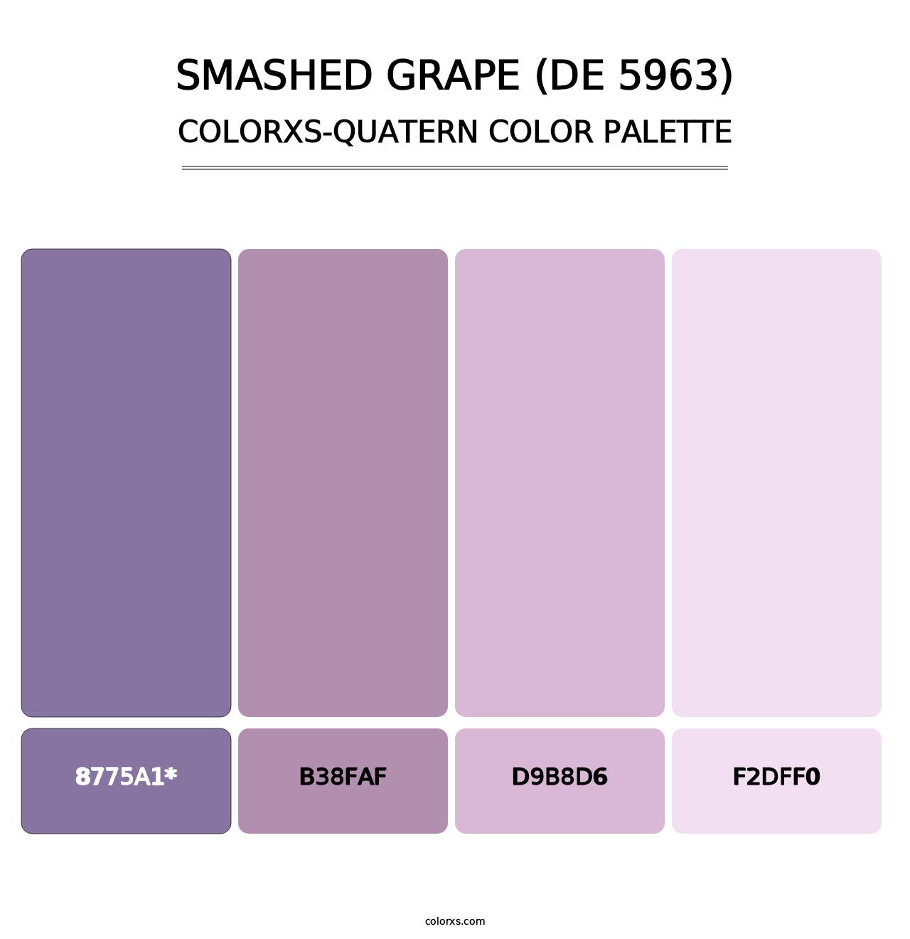 Smashed Grape (DE 5963) - Colorxs Quatern Palette
