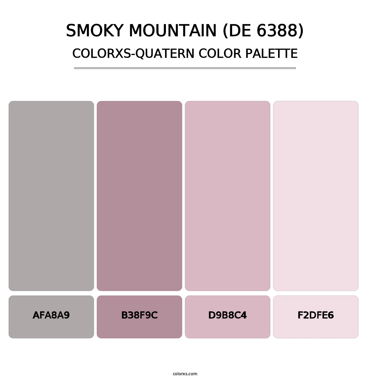 Smoky Mountain (DE 6388) - Colorxs Quatern Palette