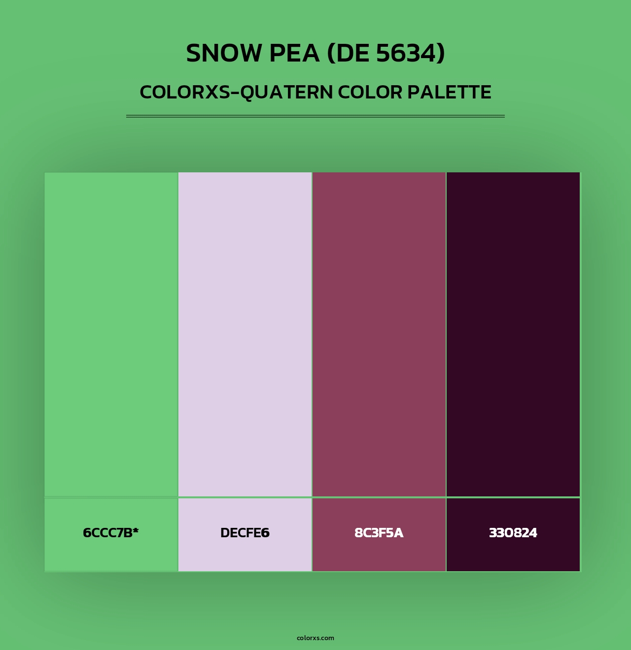 Snow Pea (DE 5634) - Colorxs Quad Palette