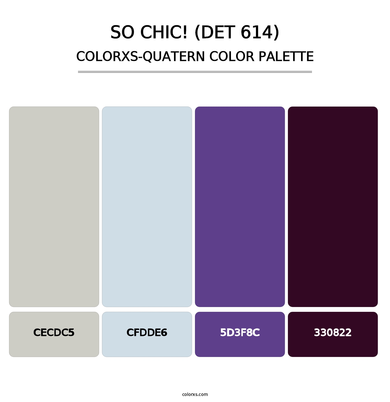 So Chic! (DET 614) - Colorxs Quatern Palette