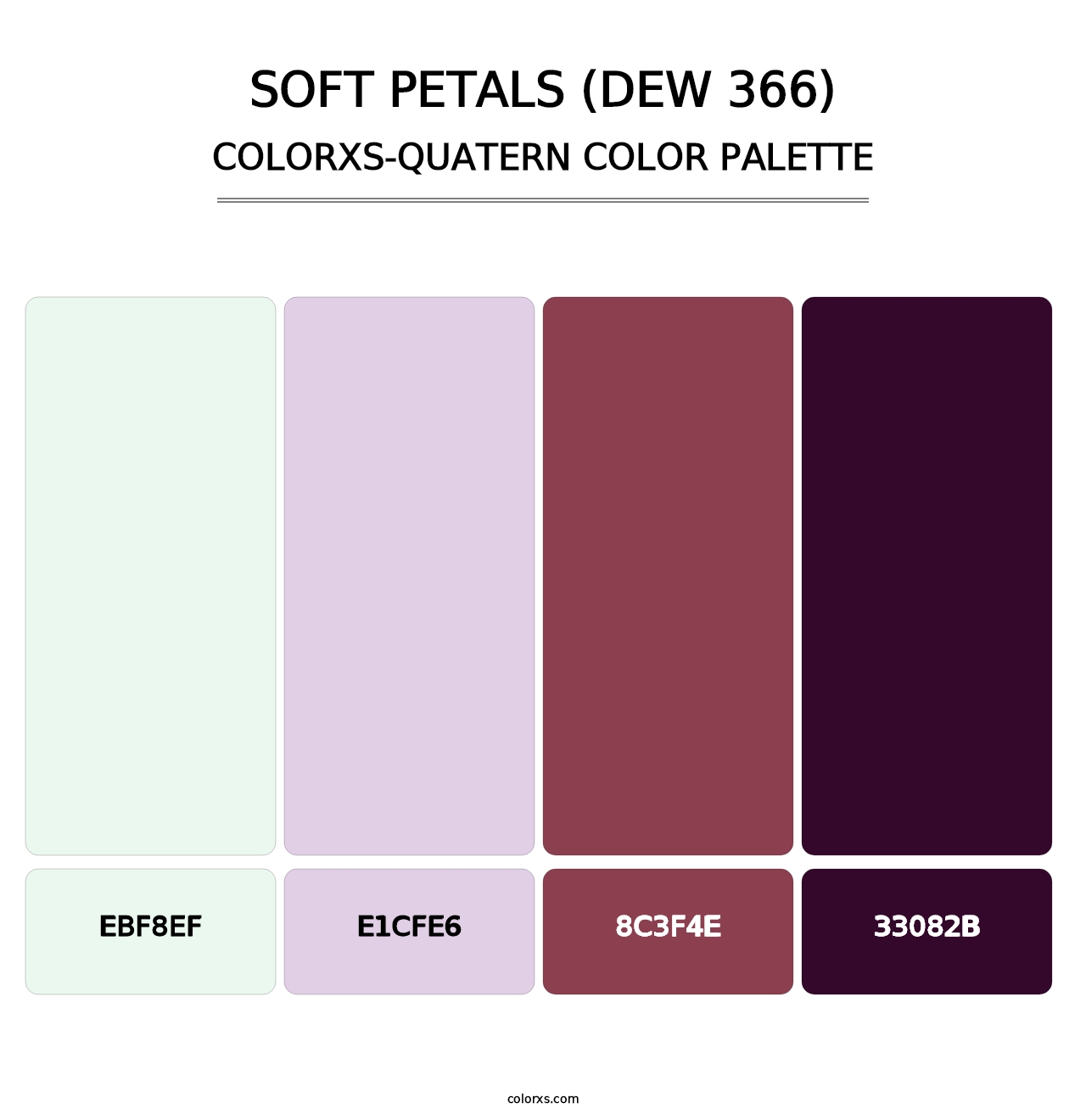 Soft Petals (DEW 366) - Colorxs Quatern Palette