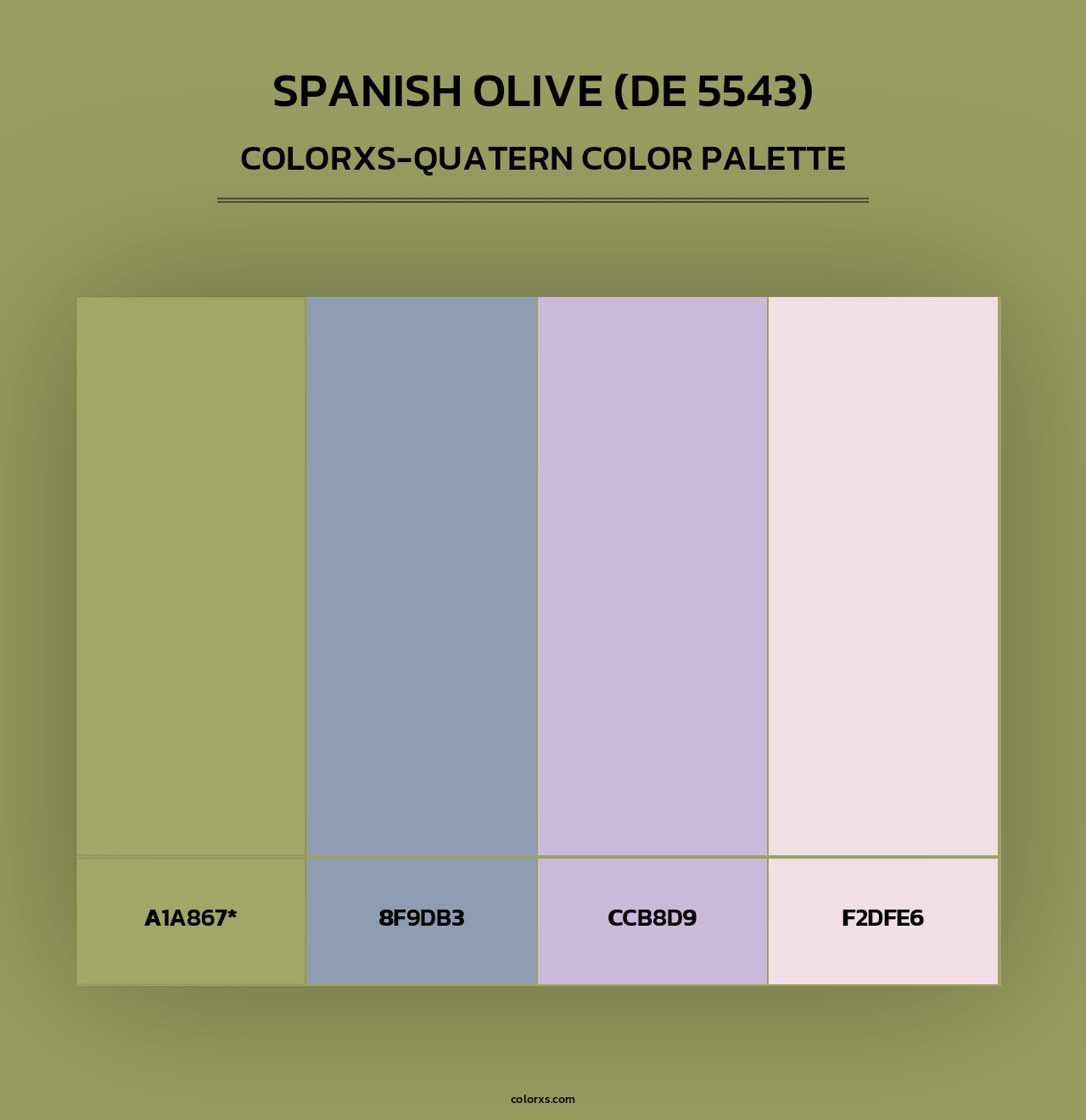 Spanish Olive (DE 5543) - Colorxs Quad Palette