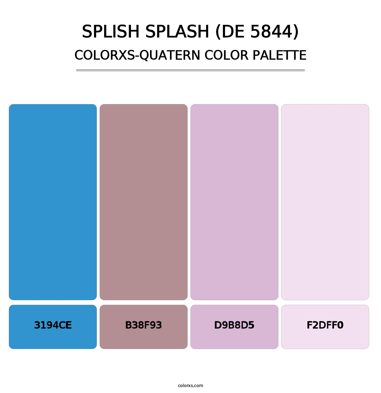 Splish Splash (DE 5844) - Colorxs Quatern Palette