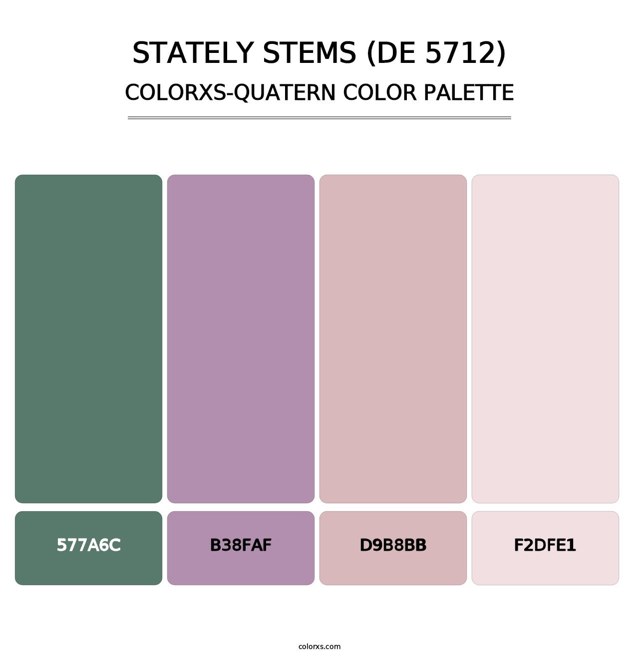 Stately Stems (DE 5712) - Colorxs Quatern Palette