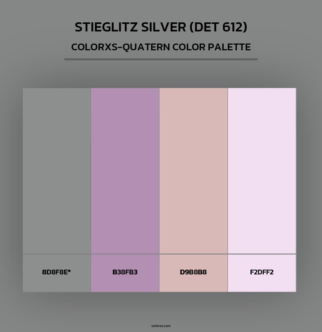Stieglitz Silver (DET 612) - Colorxs Quad Palette