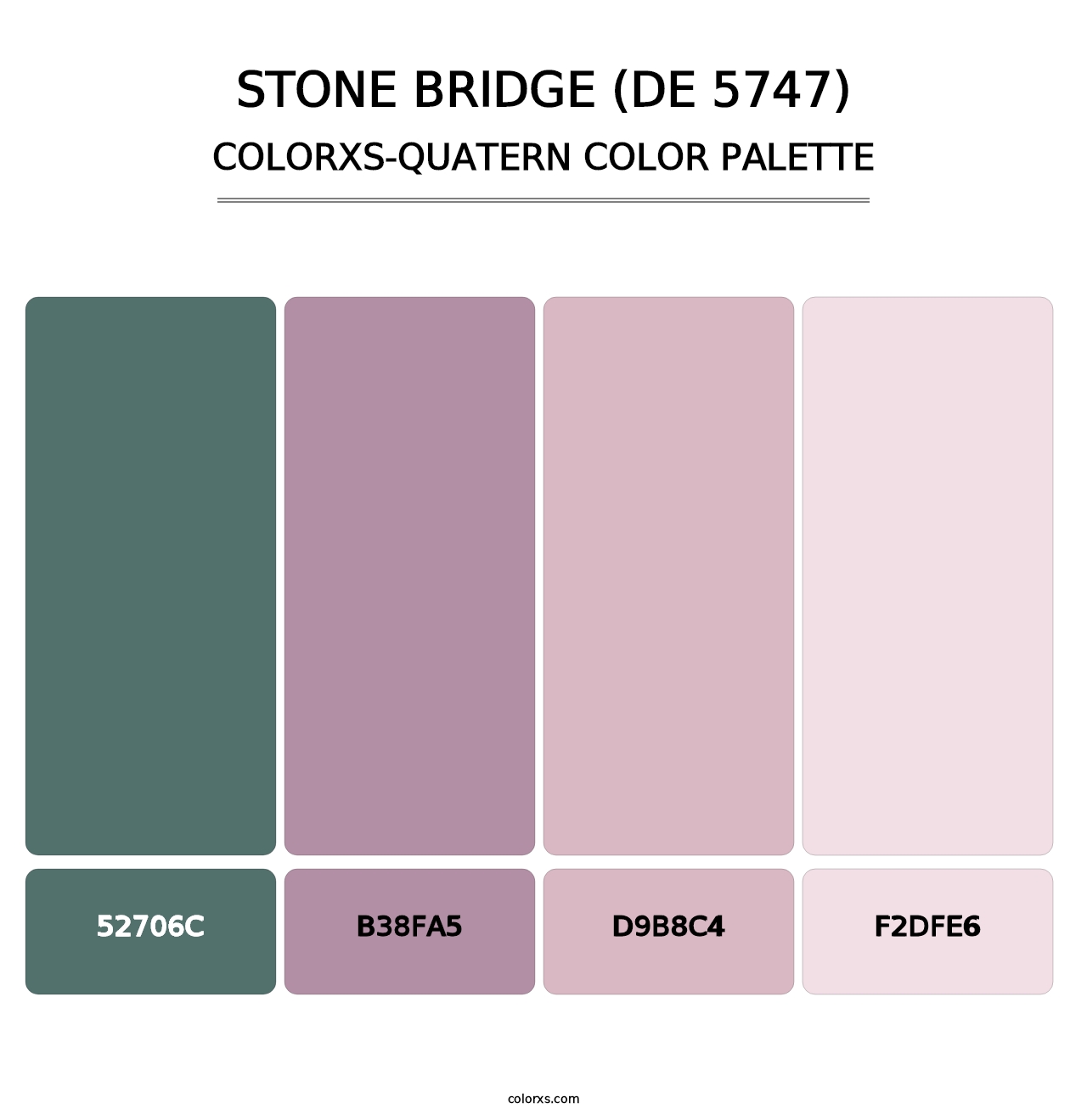 Stone Bridge (DE 5747) - Colorxs Quatern Palette